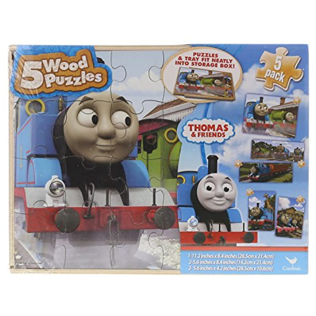 Cardinal Thomas & Friends 5 Wood Puzzle Set by Play Visions