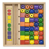 Melissa & Doug Bead Sequencing Set & 1 Scratch Art Mini-Pad Bundle