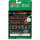 Melissa & Doug On The Go Scratch Art Writing Activity Pad – ABC & 123