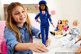 Barbie Pilot Doll Wearing Uniform and Hat, Brunette Petite Doll for 3 to 7 Year Olds