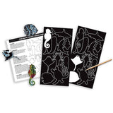 Melissa & Doug Sea Life: Scratch Art Stickers Pack & 1 Scratch Art Mini-Pad Bundle (05821)