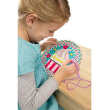 Melissa & Doug Cute Cupcake: Stitch by Color Series & 1 Scratch Art Mini-Pad Bundle (08918)