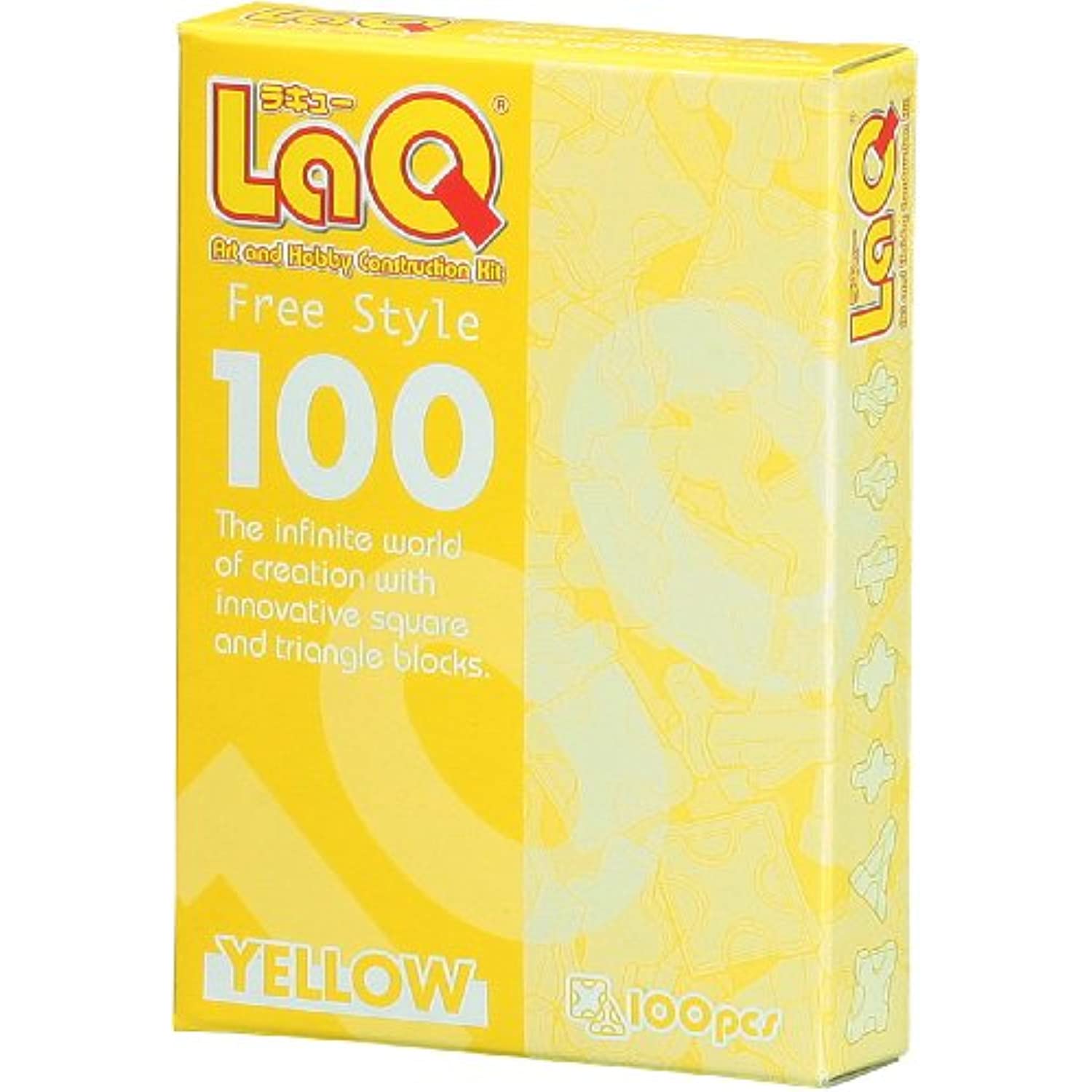Yellow Laq Puzzle Pieces Set Of 100 Fun Play Set Bits! -Affordable Gift for your Little One! Item #DLAQ-000422