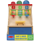 Melissa & Doug Sort & Swipe Toy Cash Register: Classic Toy + Free Scratch Art Mini-Pad Bundle (03378)