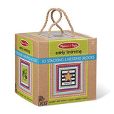 Melissa & Doug Natural Play Early Learning 10 Stacking & Nesting Cardboard Blocks
