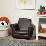 Melissa & Doug Child's Armchair - Coffee Faux Leather