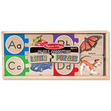 Melissa & Doug A - Z Self-Correcting Letter Puzzle + FREE Scratch Art Mini-Pad Bundle [25416]