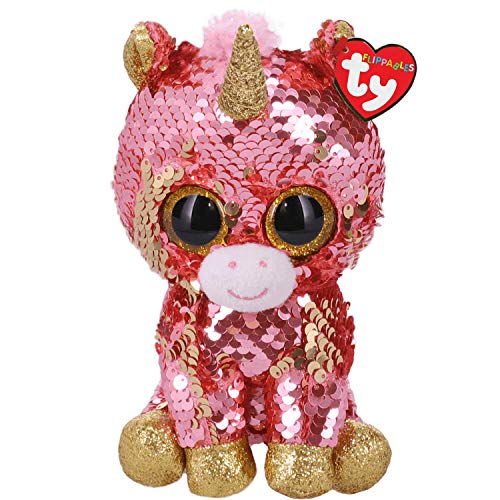 TY Sunset Coral Unicorn Flippable - Med