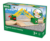 BRIO World - 33750 Magnetic Action Crossing | Toy Train Accessory for Kids Ages 3 and Up