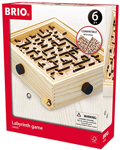 BRIO 34000 Labyrinth Game | A Classic Favorite for Kids Age 6 and Up with Over 3 Million Sold