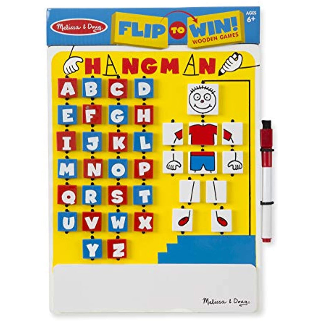 Melissa & Doug Flip to Win Set - Memory Game and Hangman