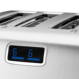 KitchenAid KMT423CU 4-Slice Toaster with One-Touch Lift/Lower and Digital Display - Contour Silver