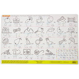 Letters & Words Write-a-Mat w/ Crayon Bundle for Ages 4 to 5+: Alphabets, Phonics & Handwriting - The Straight Edge Series