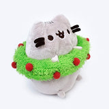 GUND Pusheen with Wreath Holiday Stuffed Animal Cat Plush, 4.5"