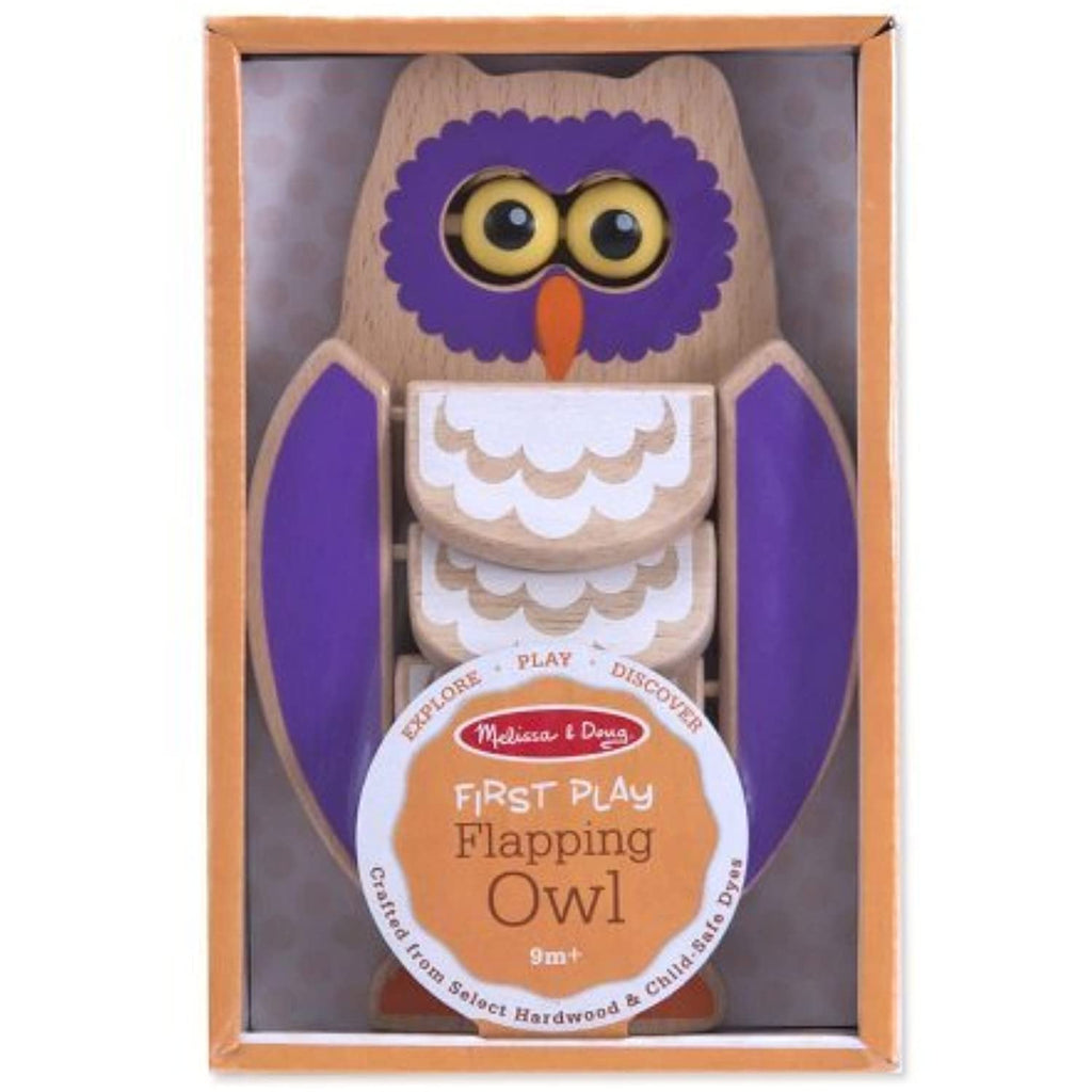 Melissa & Doug Flapping Owl: First Play Series + FREE Scratch Art Mini-Pad Bundle [40235]