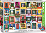 EuroGraphics (EURHR Mediterranean Windows 1000Piece Puzzle 1000Piece Jigsaw Puzzle