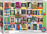 EuroGraphics (EURHR Mediterranean Windows 1000Piece Puzzle 1000Piece Jigsaw Puzzle