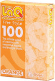 Laq Puzzle Bits Set Free Style 100 Orange Pieces! -Affordable Gift for your Little One! Item #DLAQ-000491