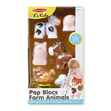 Melissa & Doug Pop Blocs Farm Animals