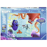 Ravensburger Disney: Finding Dory Glow In The Dark 100 Piece Jigsaw Puzzle for Kids – Every Piece is Unique, Pieces Fit Together Perfectly
