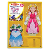 Melissa & Doug Princess Elise - Magnetic Dress Up Wooden Doll & Stand + Free Scratch Art Mini-Pad Bundle [35538]