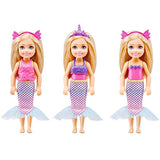 Barbie Dreamtopia Chelsea Doll and Dress-Up Set with 12 Fashion Pieces Themed to Princess, Mermaid, Unicorn and Dragon, Gift for 3 to 7 Year Olds