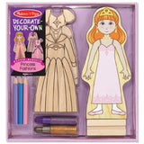 Princess: Wooden Magnetic Fashions Fashions Decorate-Your-Own Kit + FREE Melissa & Doug Scratch Art Mini-Pad Bundle [41829]
