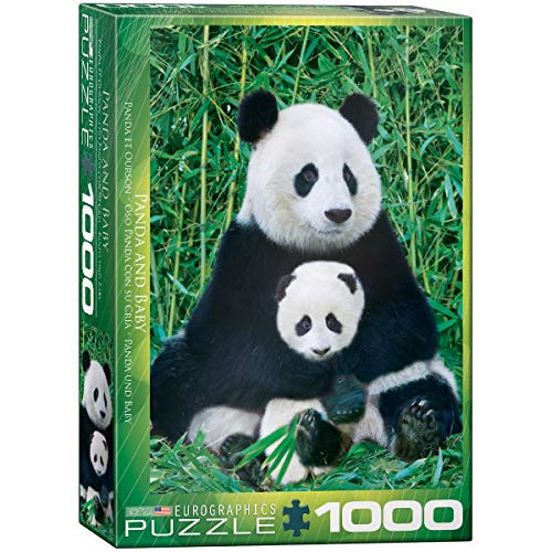 EuroGraphics Panda and Baby 1000 Piece Puzzle