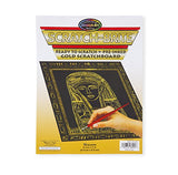 Melissa & Doug Scratch Art Scratchboard - 10-Pack, Shimmering Gold on Black Background