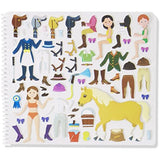 Melissa & Doug Riding Club: Puffy Sticker Play Set & 1 Scratch Art Mini-Pad Bundle (09410)