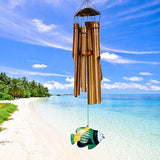 Woodstock Chimes CTRO The Original Guaranteed Musically Tuned Chime Asli Arts Collection, Half Coconut Bamboo-Tropical Fish