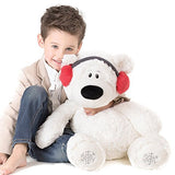 GUND Blizzard Teddy Bear Holiday Stuffed Animal Plush, White, 24"