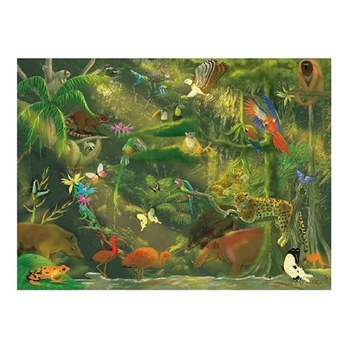 Melissa and Doug 0500 pc Beneath the Canopy Cardboard Jigsaw