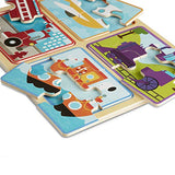 Melissa & Doug Natural Play Wooden Puzzle: Ready, Set, Go