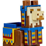 Minecraft 2-Pack Wandering Trader & Llama 3.25" Scale Video Game Authentic Action Figure with Accessory and Craft-a-Block
