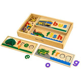 Melissa & Doug See & Spell Wooden Play Set + FREE Scratch Art Mini-Pad Bundle [29407]