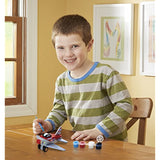 Melissa & Doug Wooden Airplane Decorate-Your-Own Kit + FREE Scratch Art Mini-Pad Bundle [95181]