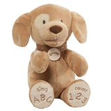 GUND Baby Spunky Doggie ABC 123 Animated Stuffed Animal Plush, Tan, 14"