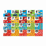 Melissa & Doug Farm Number Floor Puzzle (Easy-Clean Surface, Promotes Hand-Eye Coordination, 24 Pieces, 36 L x 24 W)