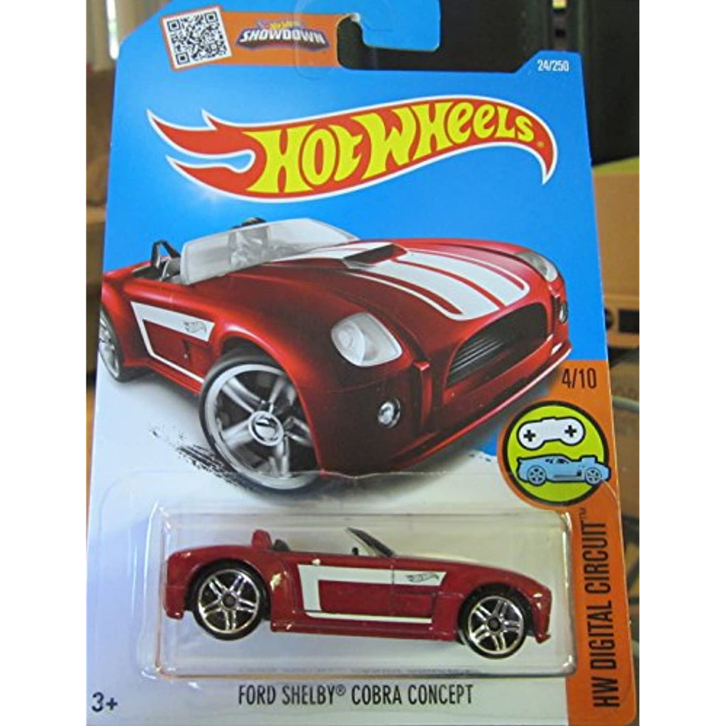 Hot Wheels, 2016 HW Digital Circuit, Ford Shelby Cobra Concept [Maroon] #25/250
