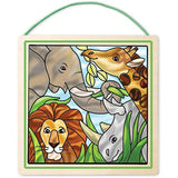 Melissa & Doug Safari: Stained Glass Made Easy Series + FREE Scratch Art Mini-Pad Bundle [94368]