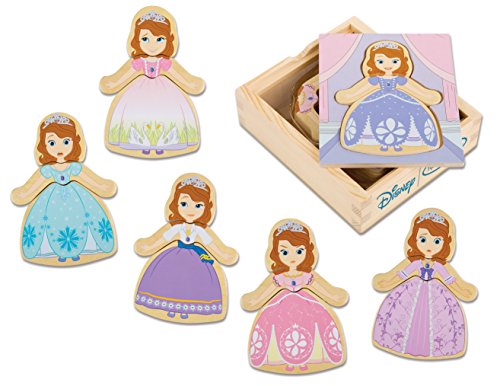 Melissa & Doug Sofia Mix and Match Dress-Up Wooden Play Set