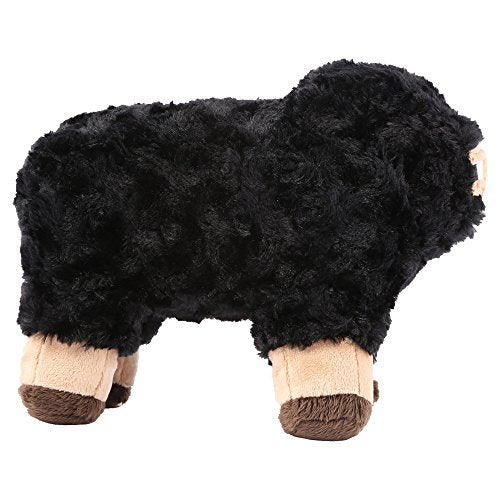 JINX Minecraft Sheep Plush Stuffed Toy, Black, 10" Long