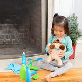 Melissa & Doug Wash & Trim Dog Groomer Play Set With Plush Stuffed Animal Dog  (20 pcs)