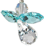 Woodstock Crystal Guardian Angel, December Blue Zircon- Rainbow Maker Collection