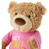 GUND Get Well T-Shirt Message Teddy Bear Stuffed Animal Plush, Pink, 12.5"