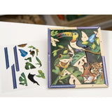 Melissa & Doug Rain Forest: Petite Peel & Press Sticker by Number Series + Free Scratch Art Mini-Pad Bundle [31882]
