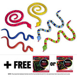 Melissa & Doug Sack of Snakes: Sunny Patch Outdoor Play Series + Free Scratch Art Mini-Pad Bundle