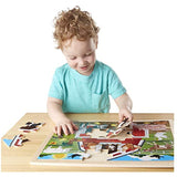 Melissa & Doug Wooden Jigsaw Puzzle arm, Construction, Pets Puzzle (24 Piece)