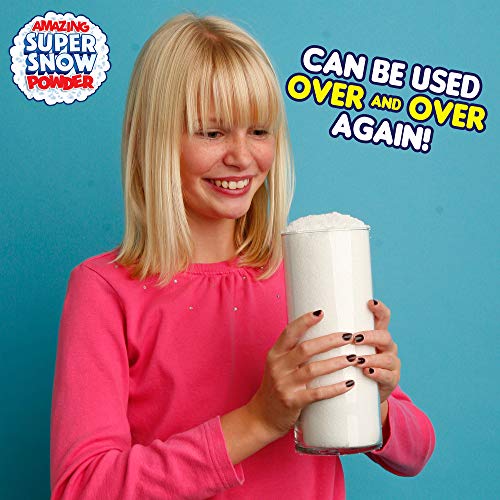 Be Amazing! Toys Amazing Super Snow Powder - Bulk Class Party Pack - Great For Slime - Makes 8-10 gallon of Artificial Fake Snow (400G-1Lb)